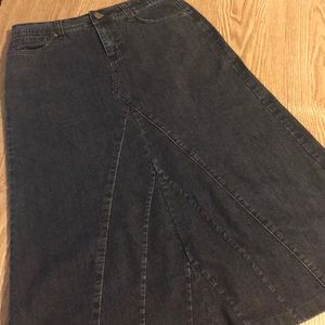 Dark Denim Skirt